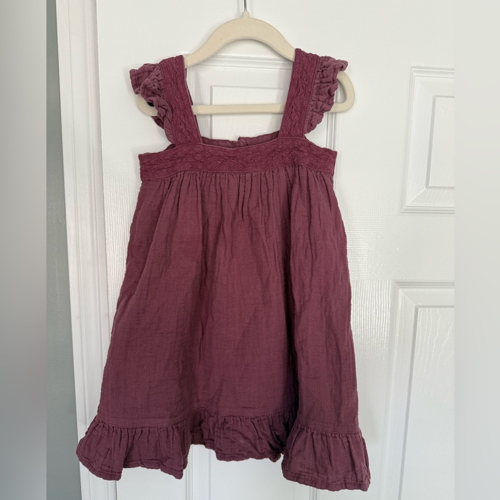 Jamie Kay Mauve Ruffle Strap Dress
